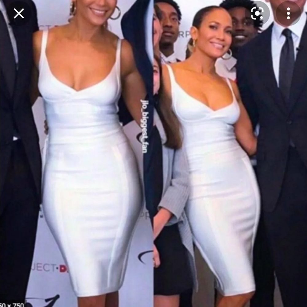 House of CB 'Belice' White Bandage Dress